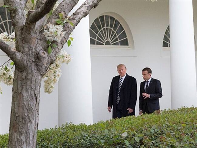 Trump conversó con Macron por controversia nuclear con Irán. Foto: Getty Images