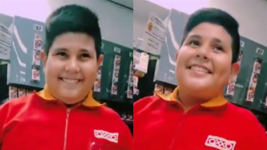 Elías Navarro, conocido en redes sociales como el ‘Niño del Oxxo’. Foto: YouTube: Elias Luzanilla Oficial