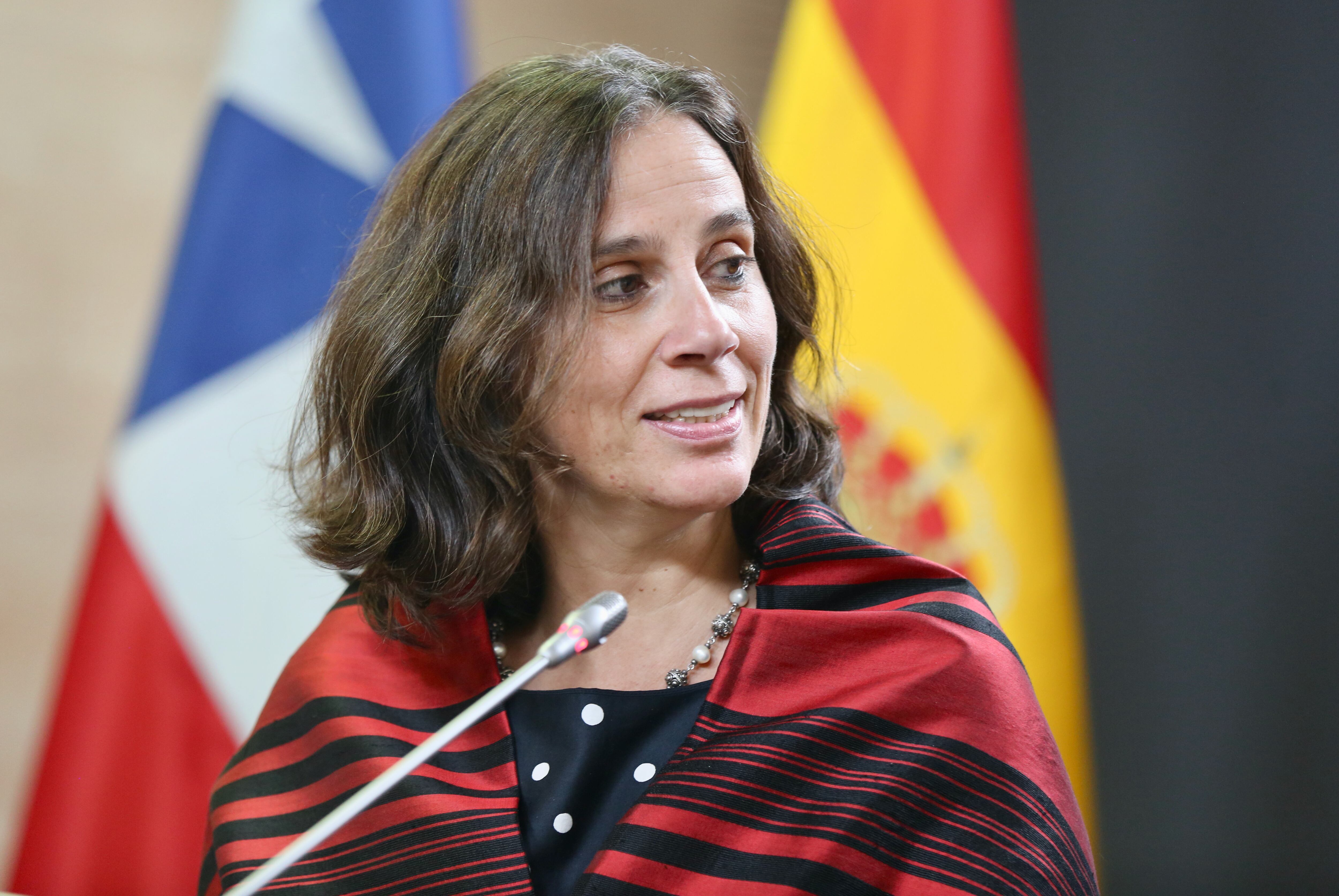 Antonia Urrejola, la ministra de Relaciones Exteriores de Chile. (Photo By Cezaro De Luca/Europa Press via Getty Images)
