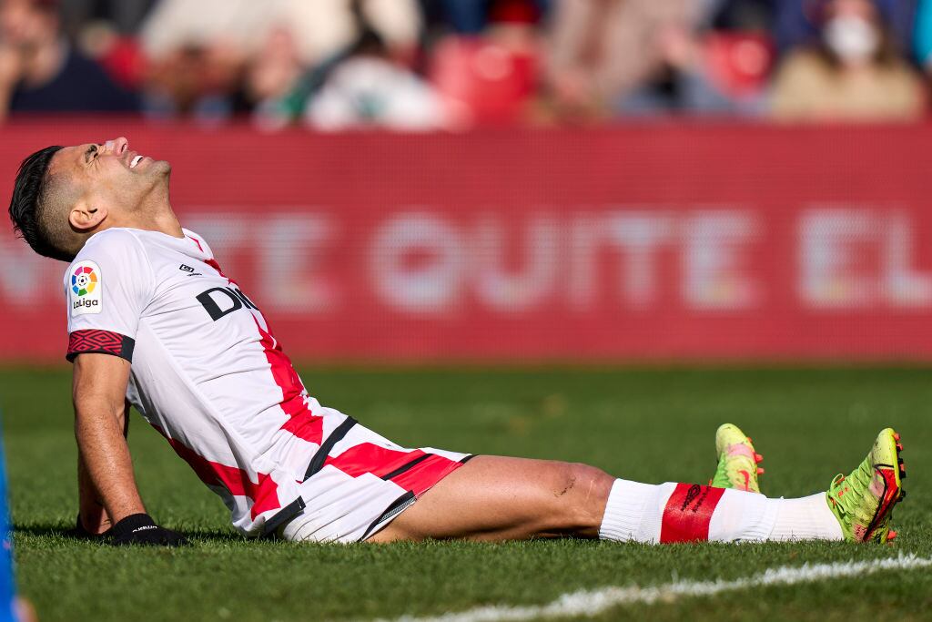 Radamel Falcao del Rayo Vallecano (Photo by Diego Souto/Quality Sport Images/Getty Images)