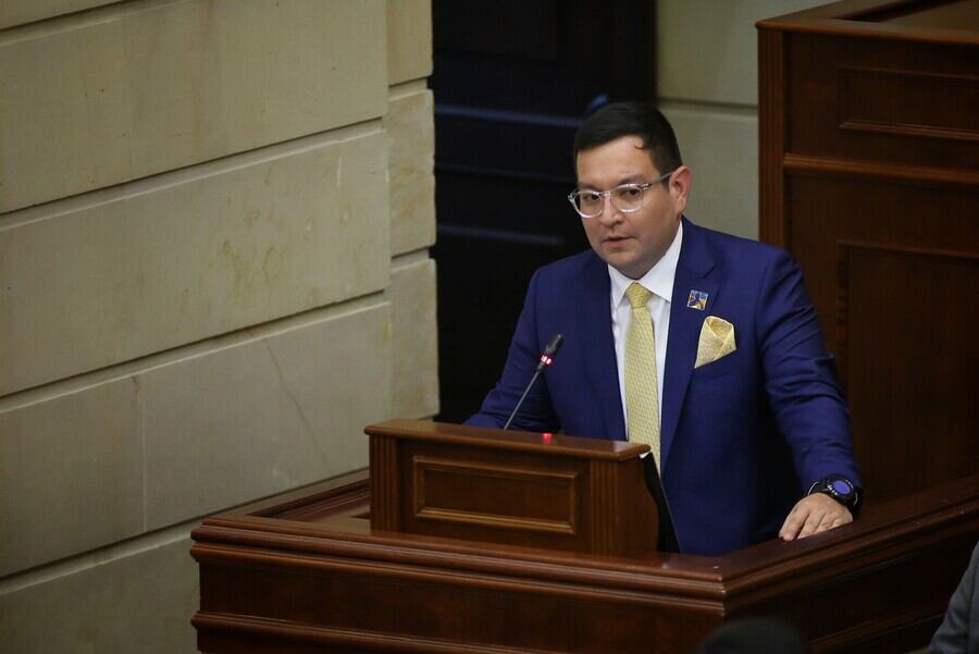 Representante del partido Centro Democrático, Oscar Villamizar. Foto: Colprensa - Álvaro Tavera