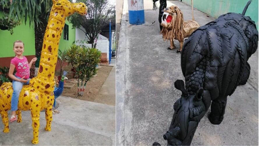 zoológico de caucho. Foto: Orlando Pérez.