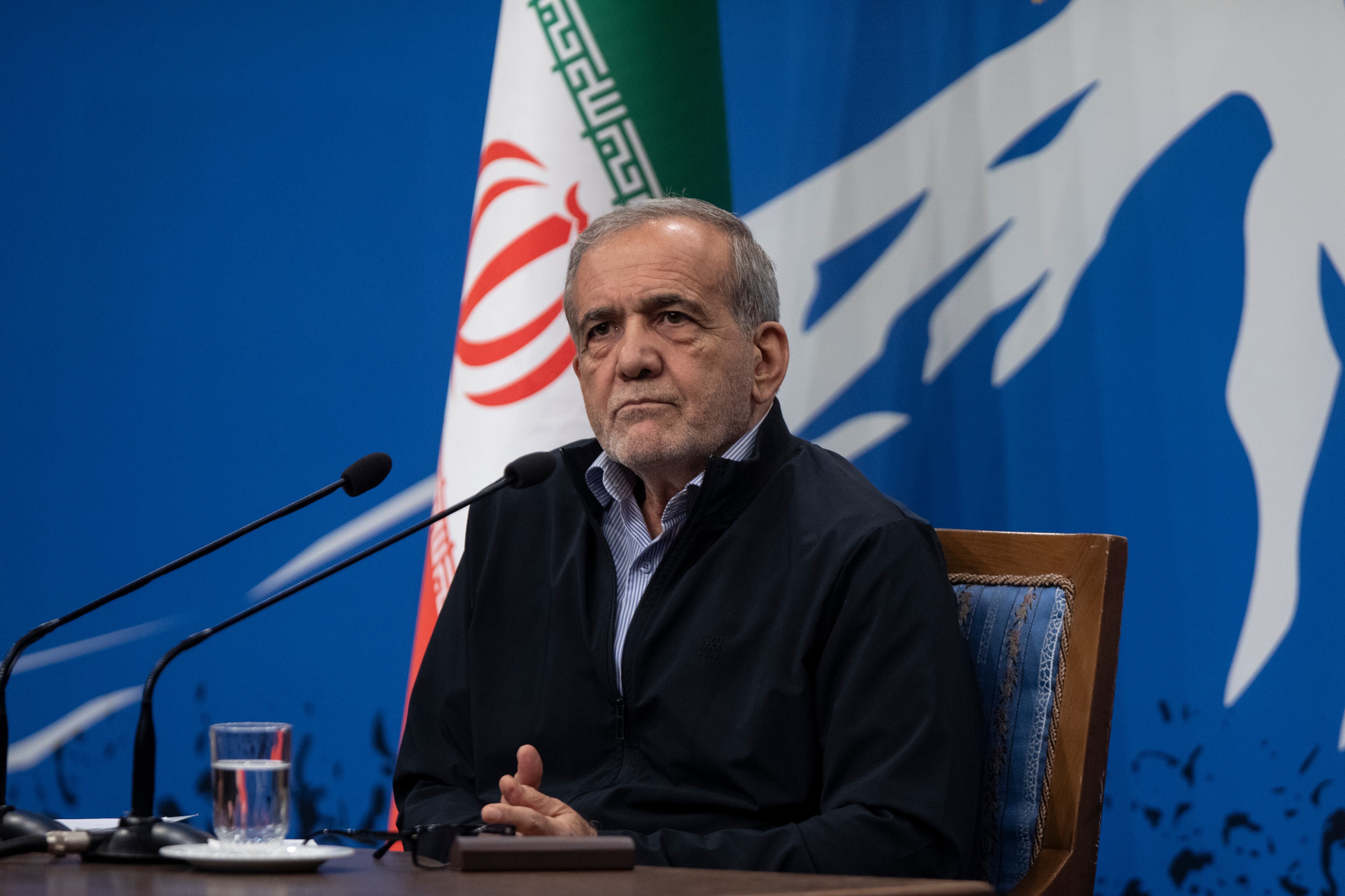 Presidente iraní, Masoud Pezeshkian. FOTO: Majid Saeedi/Getty Images