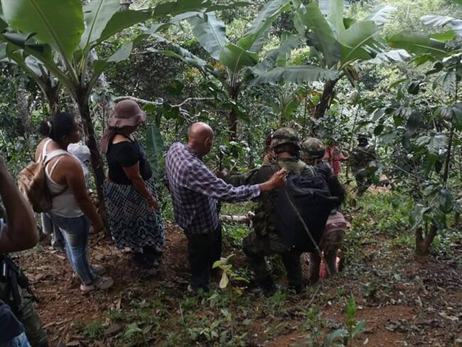 Una vez a salvo, fueron dejados a disposición de la Secretaría de Gobierno Municipal. Foto: Ejército Nacional