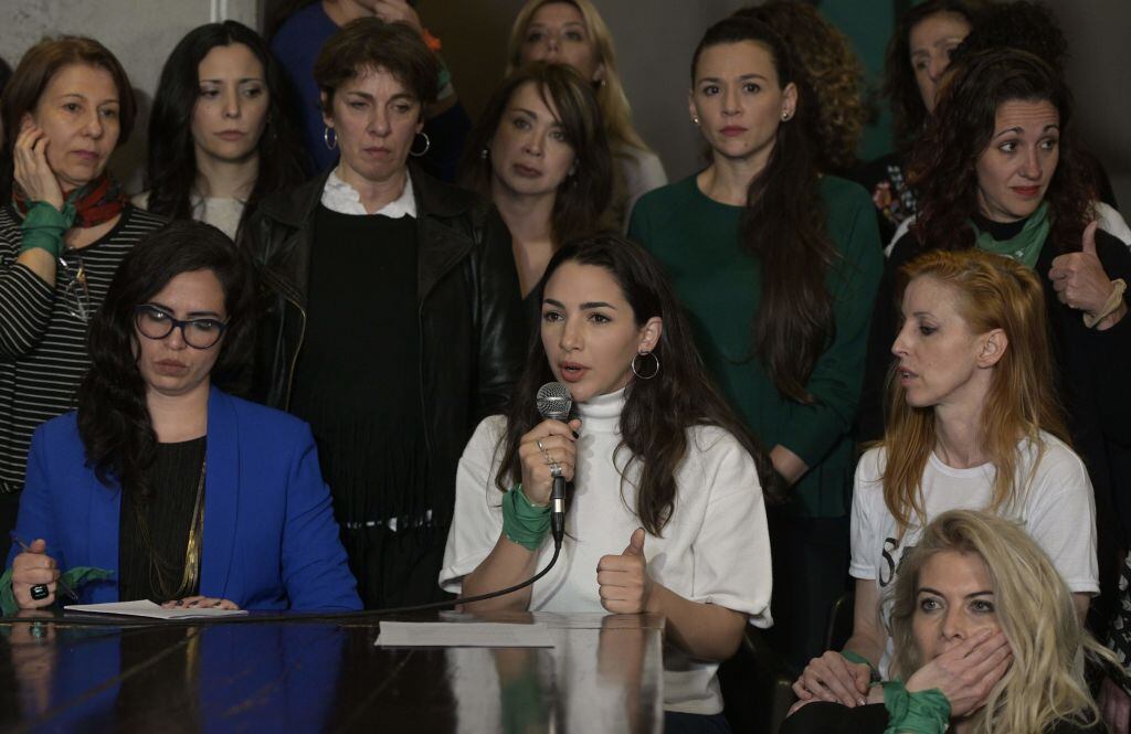 Actriz argentina Thelma Fardin. Foto: JUAN MABROMATA/AFP vía Getty Images