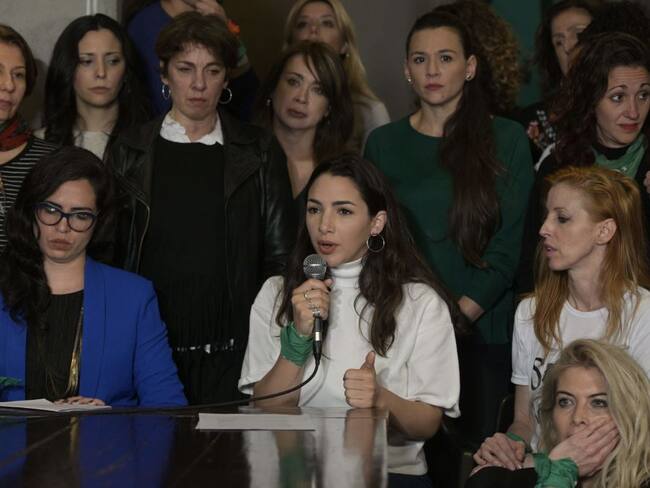 Actriz argentina Thelma Fardin. Foto: JUAN MABROMATA/AFP vía Getty Images