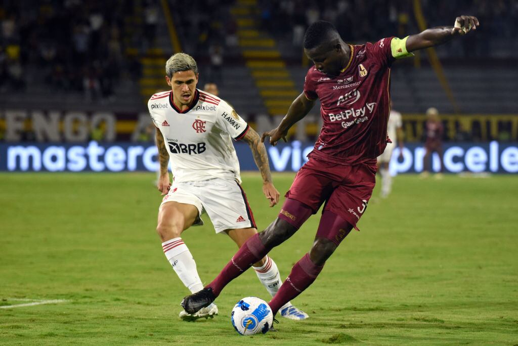 Deportes Tolima vs Flamengo en Copa Libertadores. (Photo by Guillermo Legaria/Getty Images)