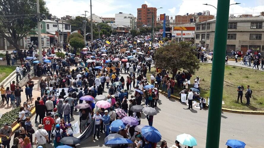 Durante gran parte de la jornada se destacó el buen comportamiento de los boyacenses en las calles del departamento. Foto: W