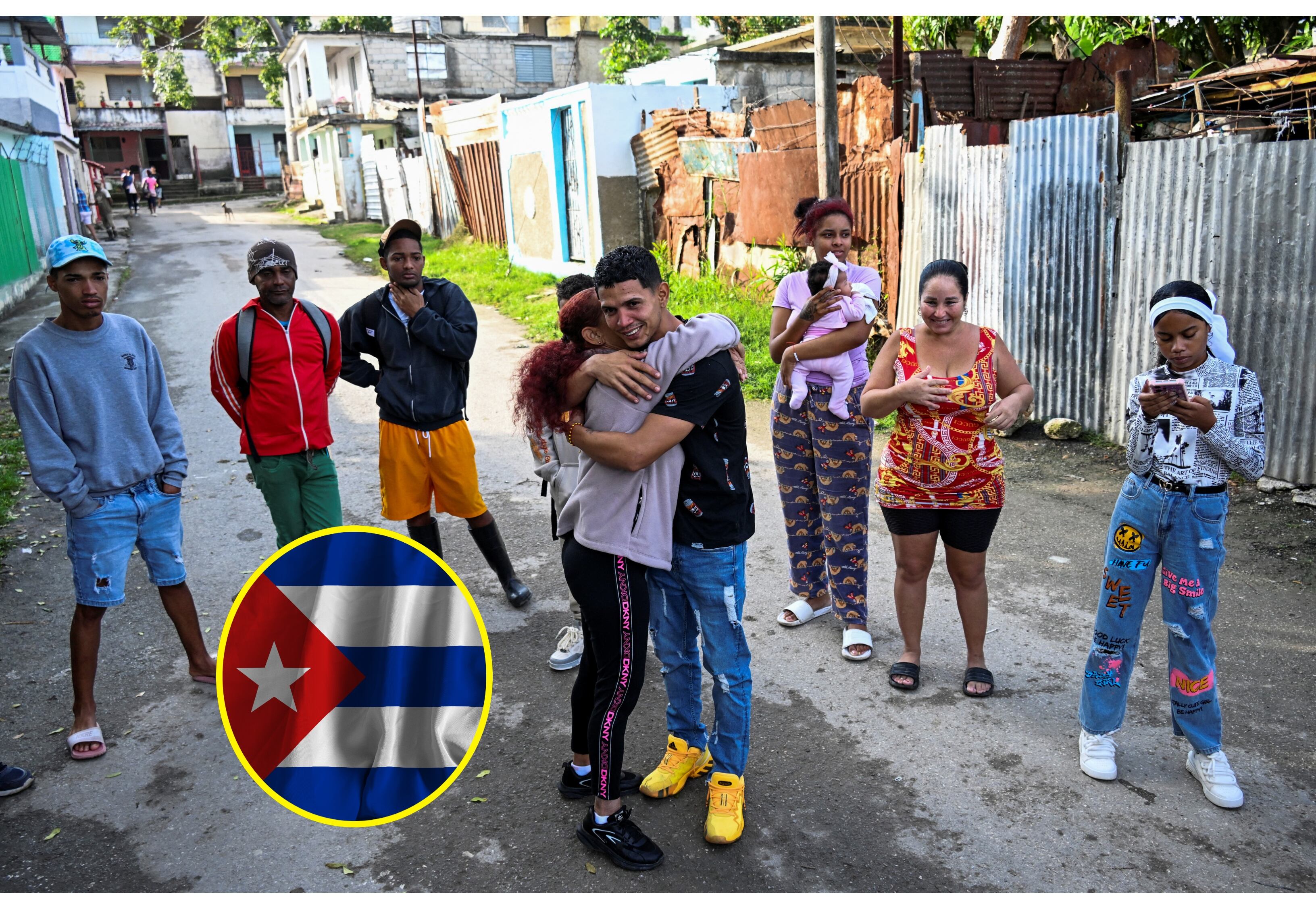 Excarcelación en Cuba. Foto: YAMIL LAGE/AFP via Getty Images.