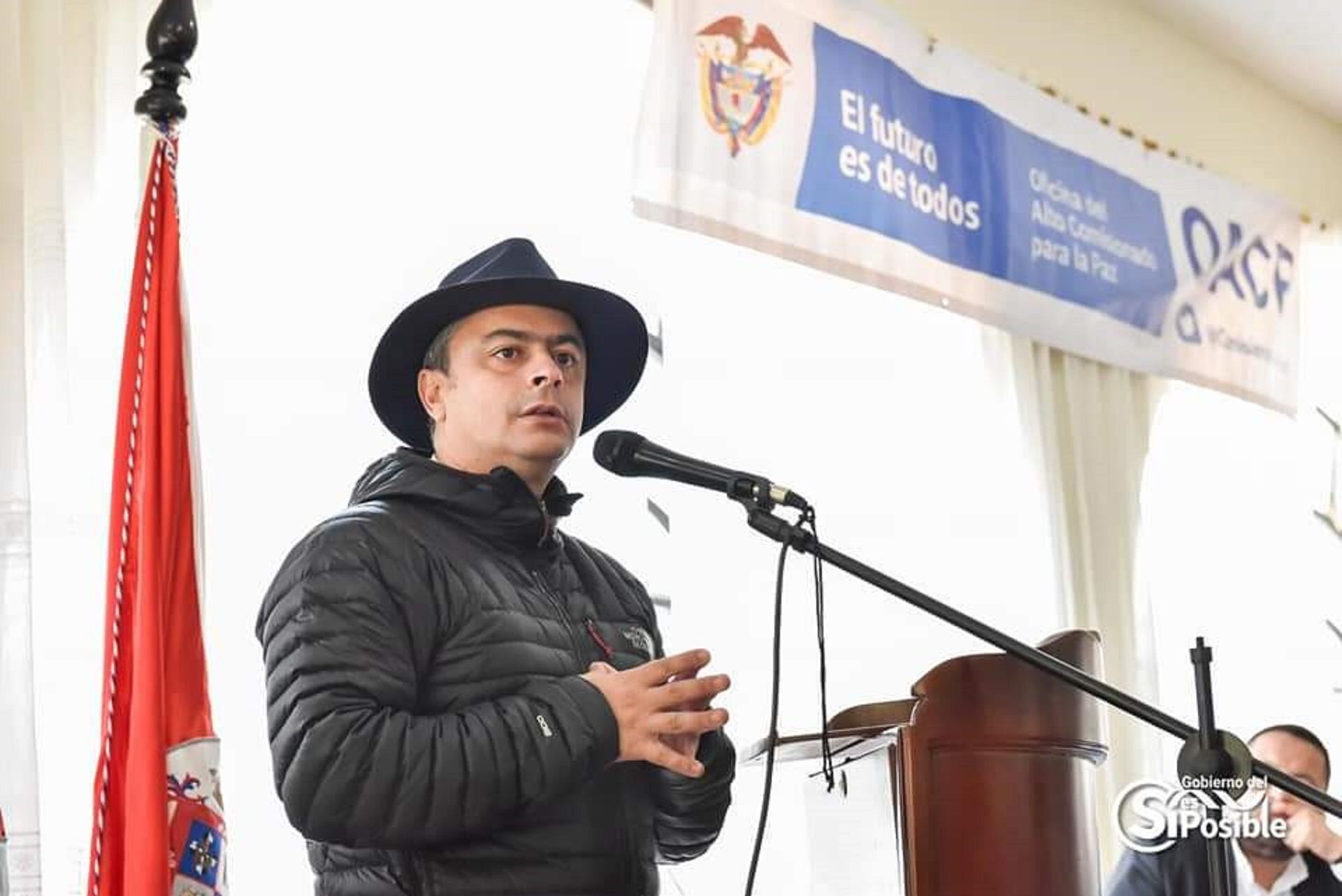 Restrepo insiste que el ELN está dedicado al narcotráfico. Foto: Alcaldía de Chiquinquirá. 