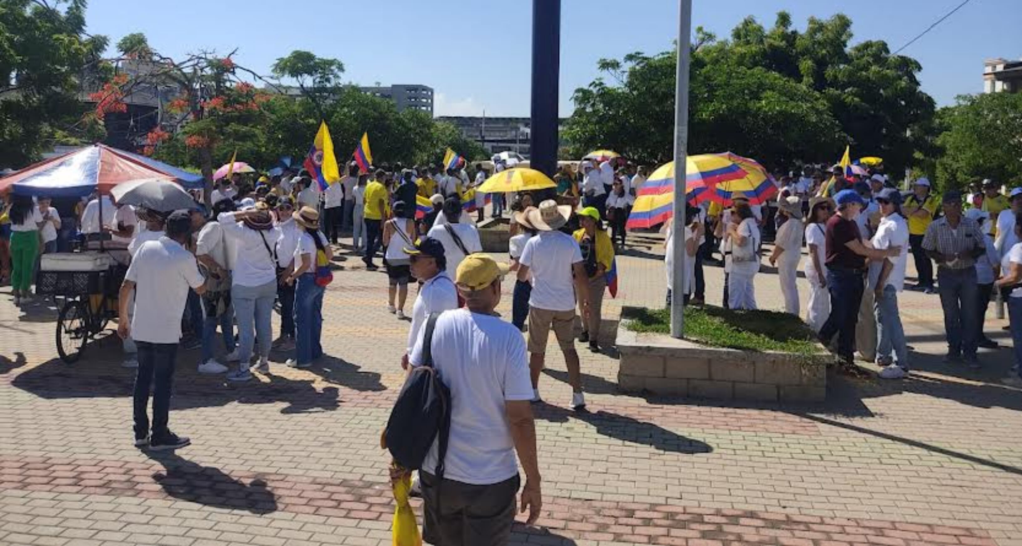 Protestas en Barranquilla. Foto: proporcionada por Andrea Marcela Pallares Maestre