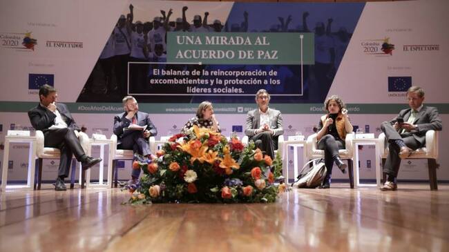 Balance de la reincorporación de excombatientes y la protección a los líderes sociales. Créditos: Colprensa