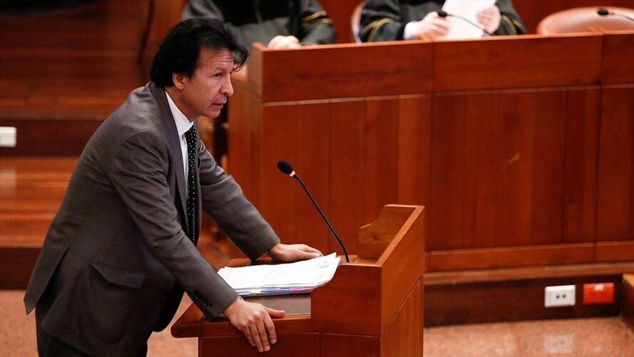 Pablo Bustos se pronunció a propósito de las más de 34 revocatorias inscritas en el país. Foto: Colprensa / JUAN PÁEZ