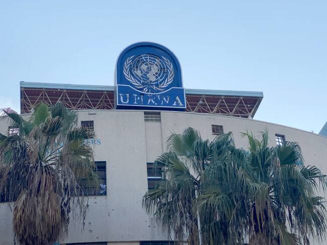 UNRWA, Gaza. (Foto: Karam Hassan/Anadolu via Getty Images)