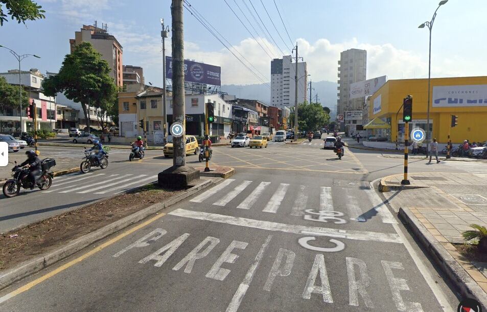 Alcaldía plantea puente elevado para mejorar movilidad en sector de Bucaramanga. Foto: Google Maps