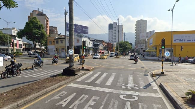 Alcaldía plantea puente elevado para mejorar movilidad en sector de Bucaramanga. Foto: Google Maps