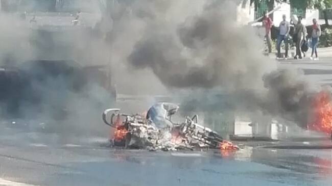 Enfrentamiento entre contrabandista y autoridades en la frontera. Foto: Cortesía Pedro Gutiérrez