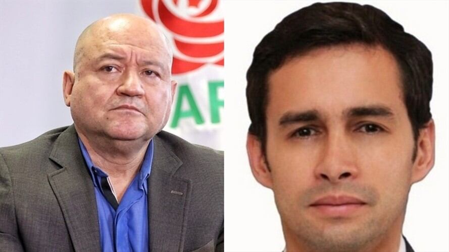 Encontrón entre Carlos Lozada y José Jaime Uscátegui. Foto: Colprensa/ Cámara de Representantes