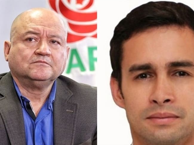 Encontrón entre Carlos Lozada y José Jaime Uscátegui. Foto: Colprensa/ Cámara de Representantes