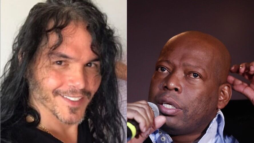 Víctor Manuel Osorio, conocido como ‘Caremonja’ y el exjugador colombiano Faustino Asprilla. Foto: Colprensa