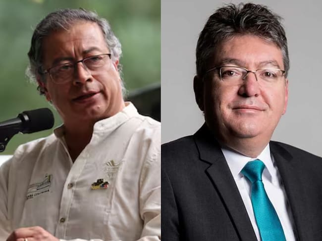 Gustavo Petro y el exministro de Hacienda, Mauricio Cárdenas. Foto: Colprensa/ ACP