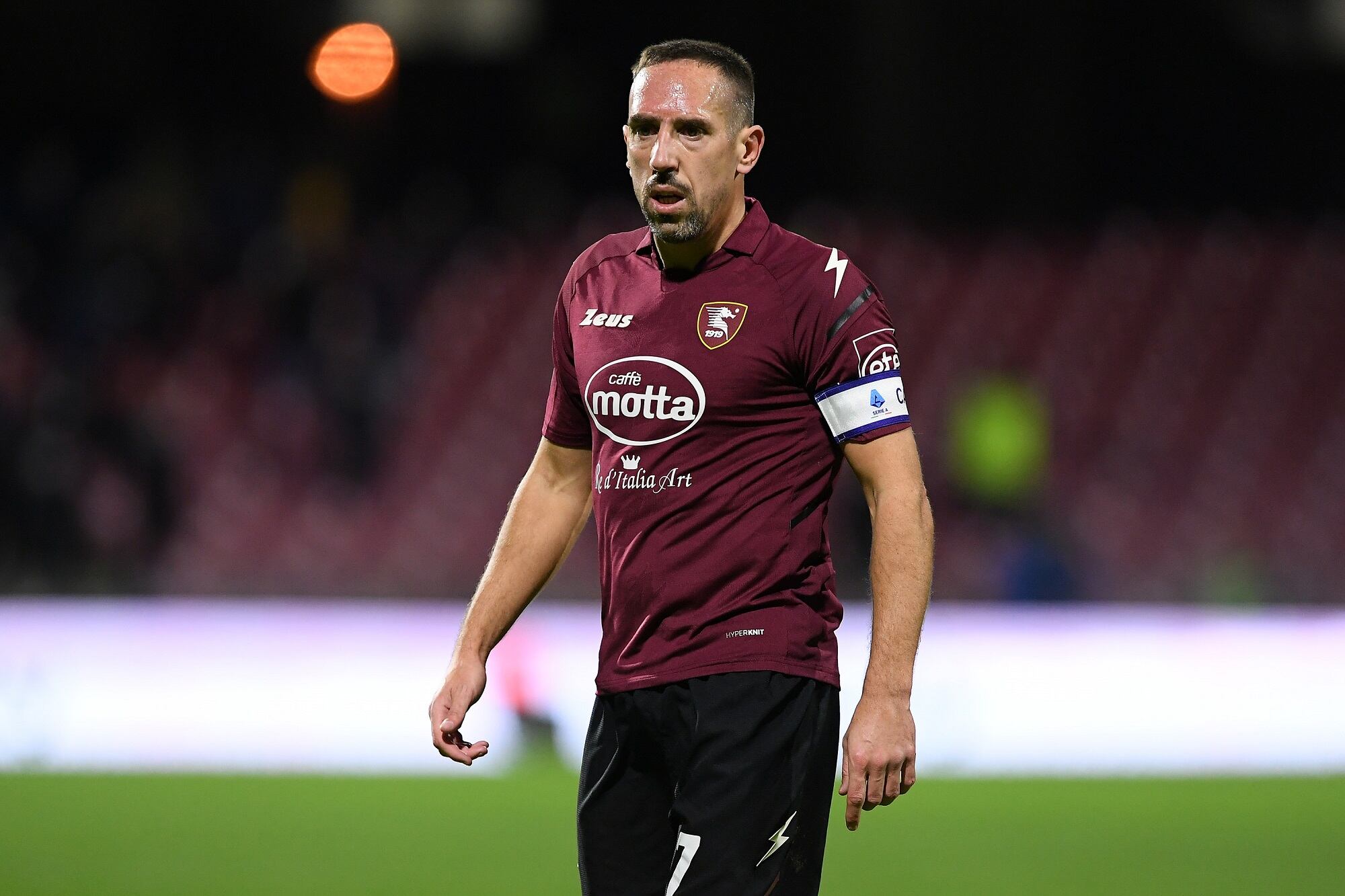 Franck Ribery, capitán del Salernitana de la Serie A