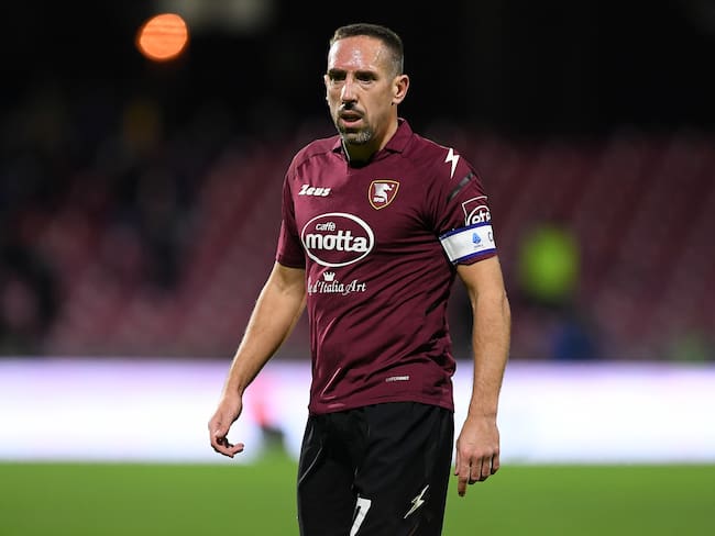 Franck Ribery, capitán del Salernitana de la Serie A