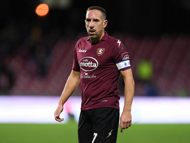 Franck Ribery, capitán del Salernitana de la Serie A