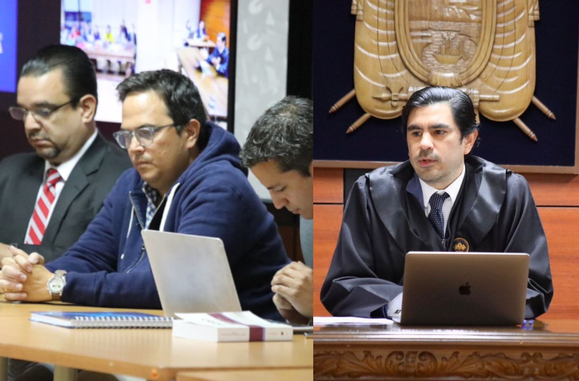 Exministro de Ecuador, Xavier Vera en juicio | Fotos: Fiscalía de Ecuiador