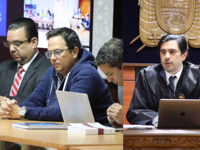 Exministro de Ecuador, Xavier Vera en juicio | Fotos: Fiscalía de Ecuiador
