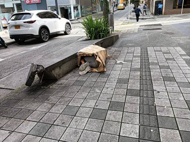 Habitante de calle en Armenia- Archivo Caracol Radio Armenia (Adrián Trejos)