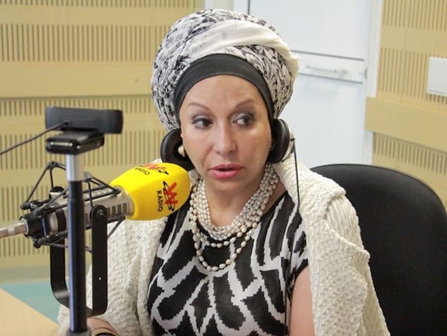 Piedad Córdoba en La W. Foto: La W con Vicky Dávila