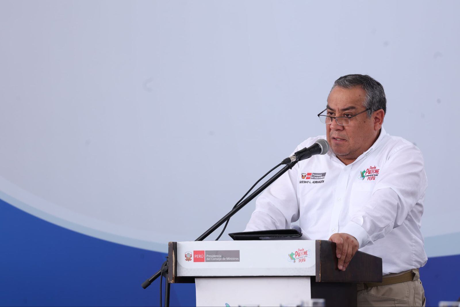 Gustavo Adrianzén. Foto: @SPCM_Peru (usuario de X de Gustavo Adrianzén).