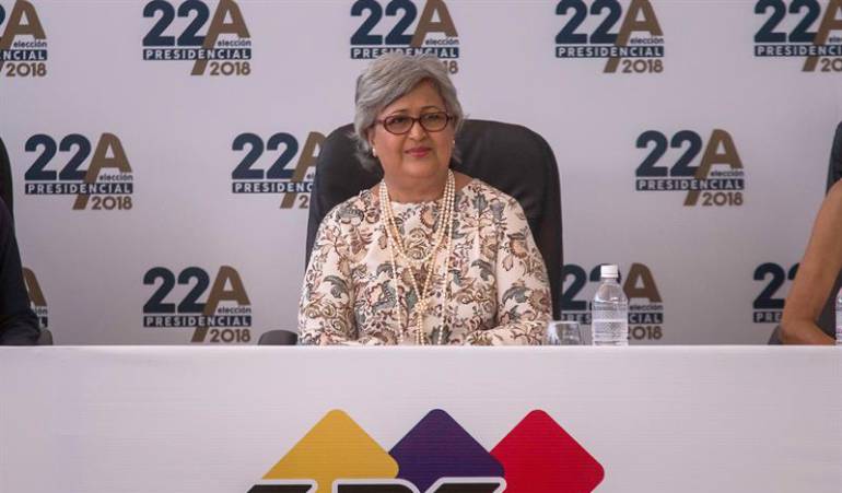 La presidenta del Consejo Nacional Electoral (CNE), Tibisay Lucena.