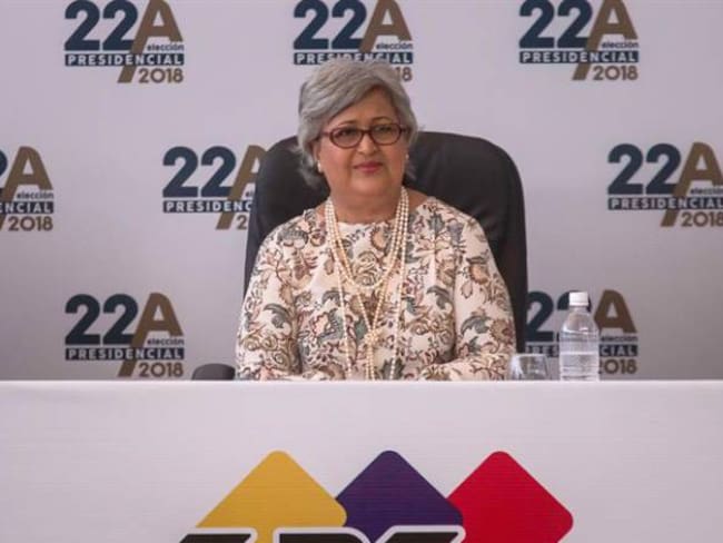 La presidenta del Consejo Nacional Electoral (CNE), Tibisay Lucena.