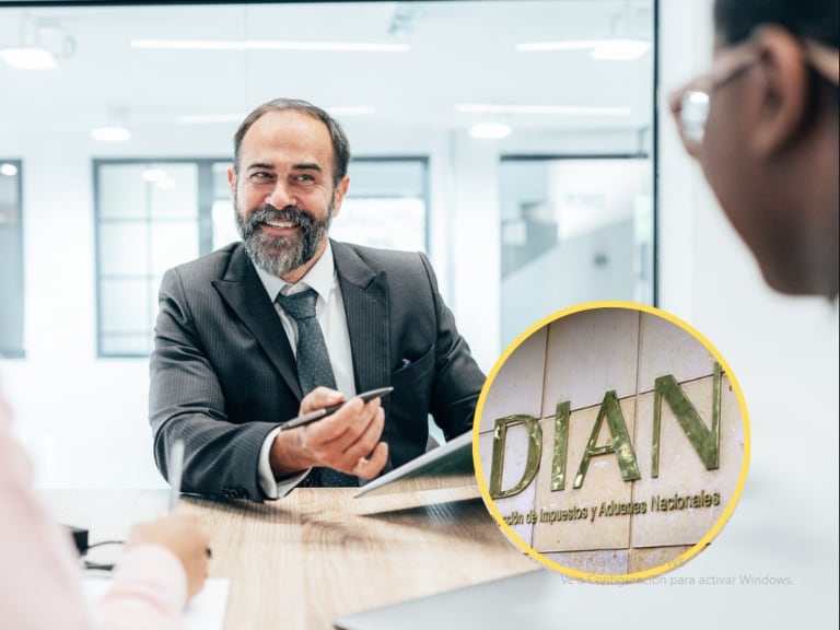 Imágenes de referencia de facilitador en la DIAN // Getty Images y DIAN