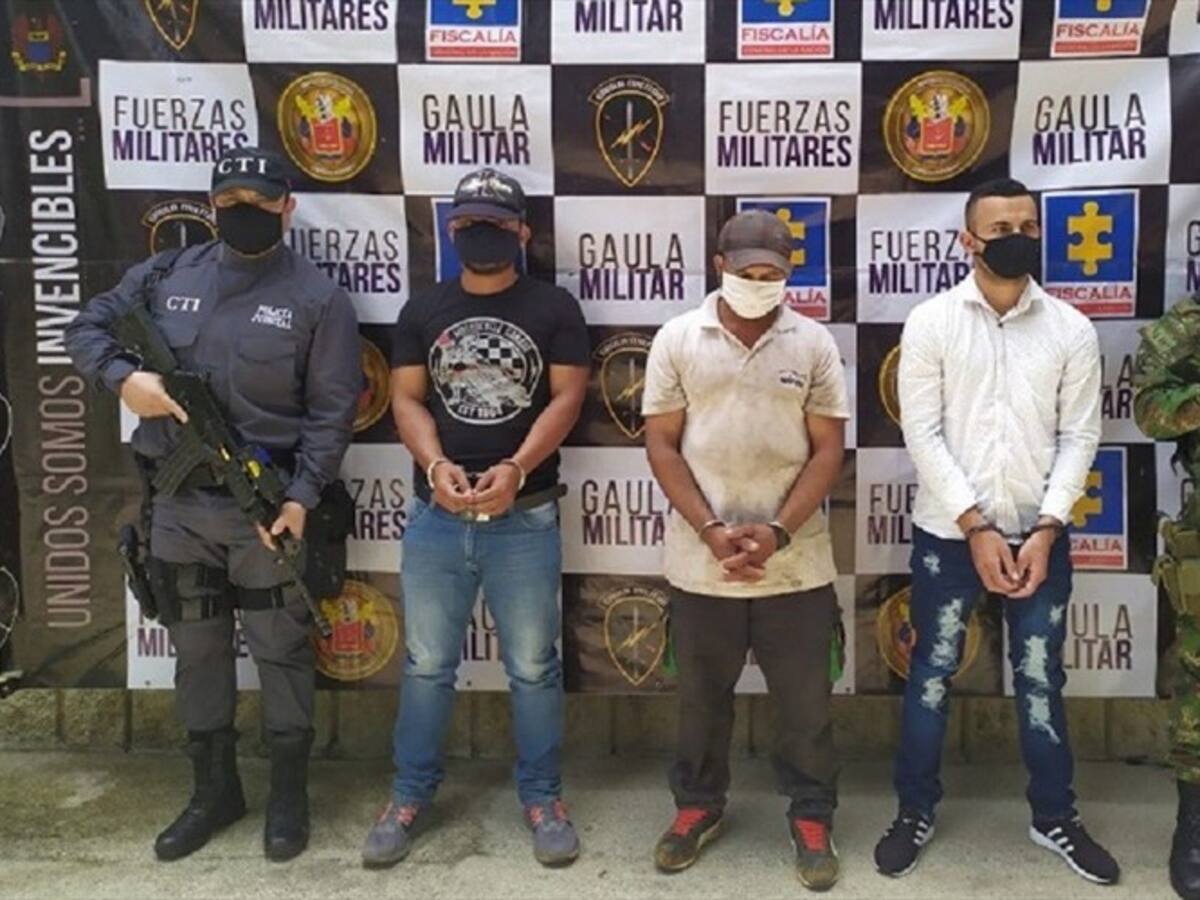 Autoridades capturan a tres cabecillas de las disidencias de las Farc en Antioquia