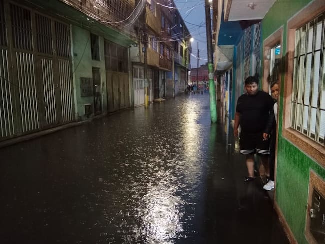 Viviendas afectadas por fuertes lluvias en Kennedy. Foto: Suministrada