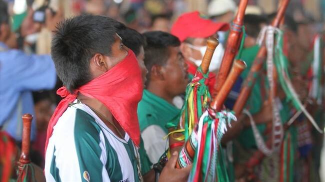 Los líderes y las comunidades fueron citados a un encuentro urgente con el fin de analizar los asesinatos, torturas y amenazas. Foto: Colprensa