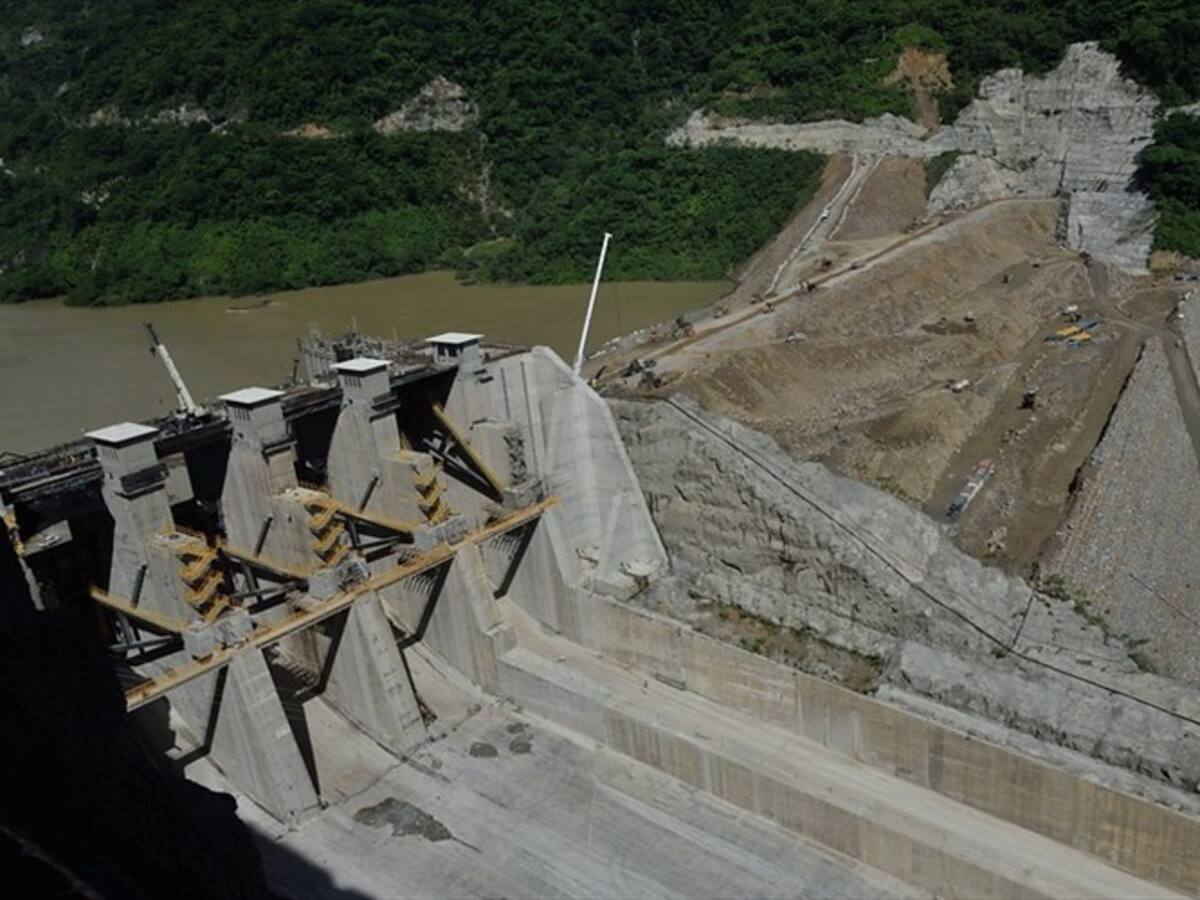 Finalizó el cierre de la compuerta 1 en Hidroituango