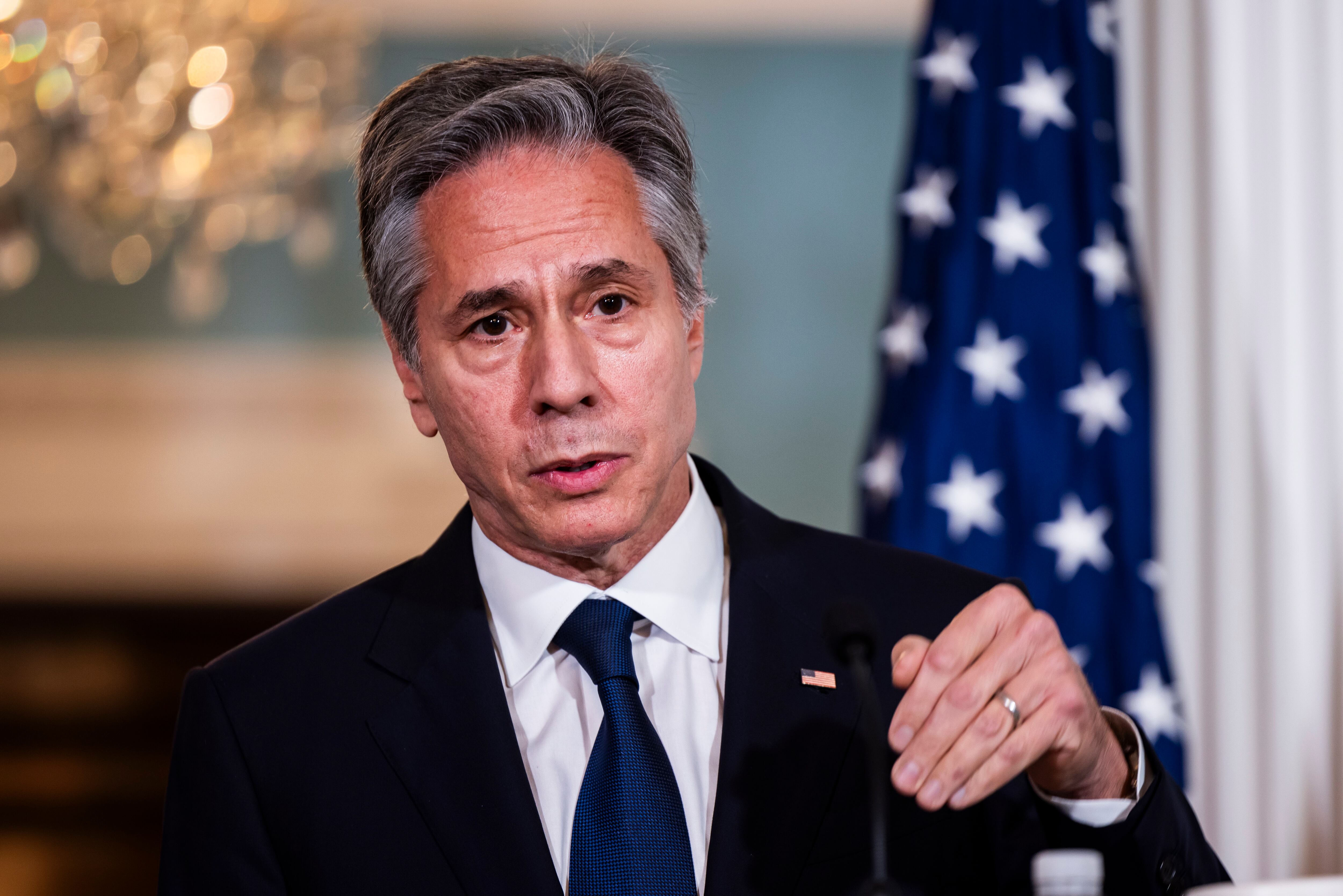 Antony Blinken. EFE/EPA/JIM LO SCALZO