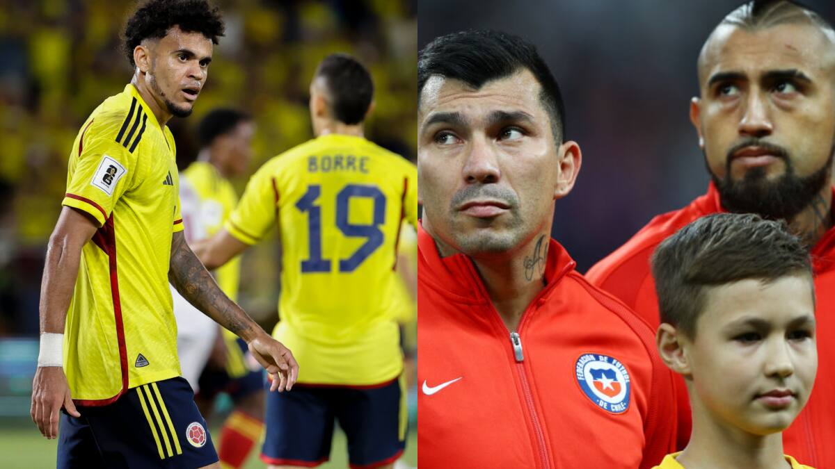 Duelo generacional: Chile con Vidal y Medel, se enfrenta a la Colombia de Luís Díaz