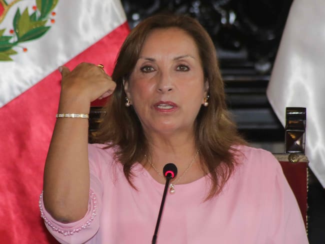 Presidenta de Perú, Dina Boluarte. Foto: EFE/ Str