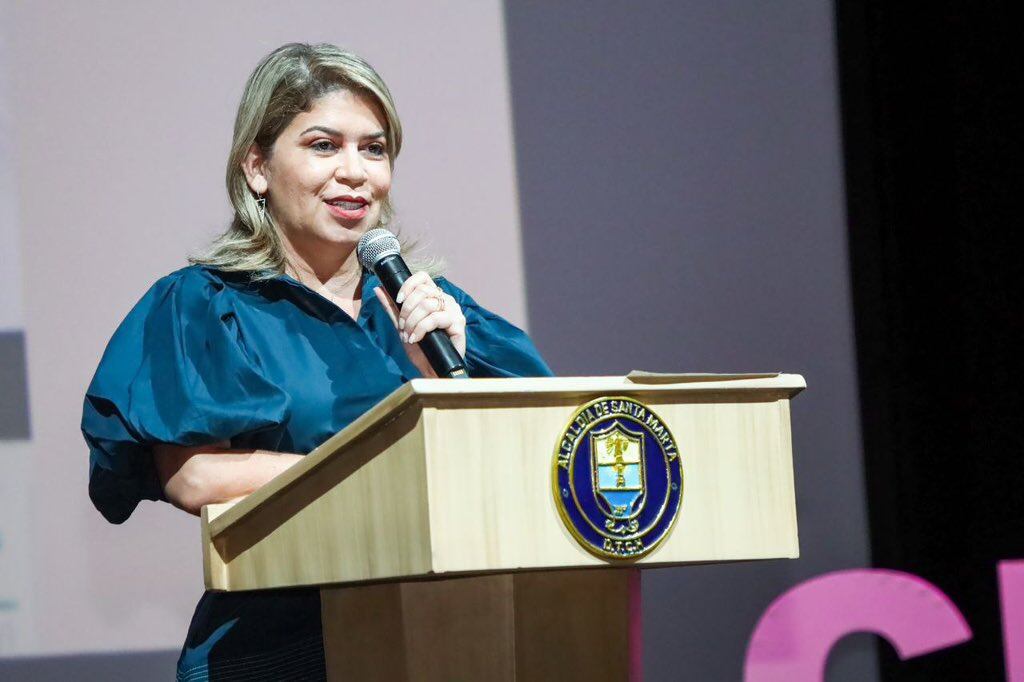 Alcaldesa de Santa Marta, Virna Johnson. Foto: Suministrada.