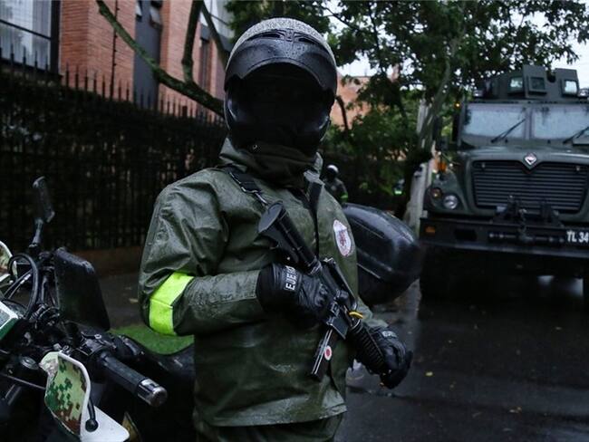 Militares integrantes de la Décima Tercera brigada de la Quinta división. Foto: Colprensa - Camila Díaz