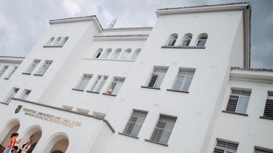 El Hospital Universitario San José informó que no hay personal suficiente para atender la situación . Foto: Cortesía