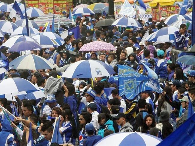Hinchas de Millonarios. Foto: Colprensa