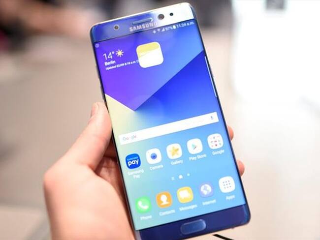 Samsung Galaxy Note 7 . Foto: Crédito: EFE Fuente: EPA/DPA Autor: JANNIS MATTAR