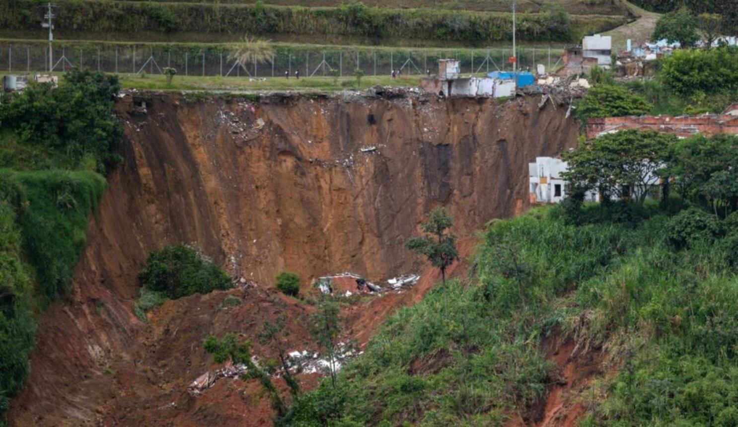 Portal de la Villa en la vía La Romelia - El Pollo, Pereira / Foto: Alcaldía de Pereira
