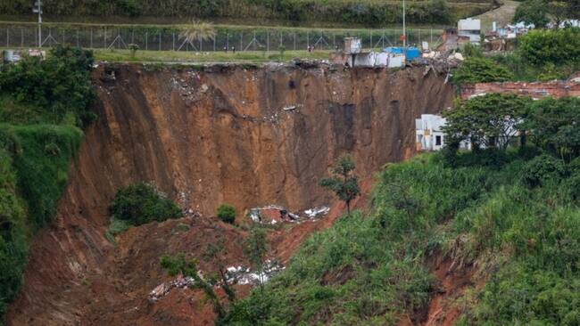 Portal de la Villa en la vía La Romelia - El Pollo, Pereira / Foto: Alcaldía de Pereira
